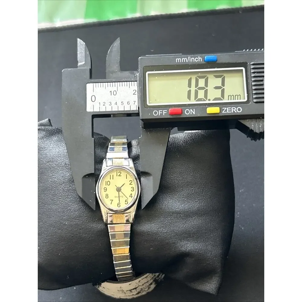 Two Tone Women’s Stretch Band Quartz Watch